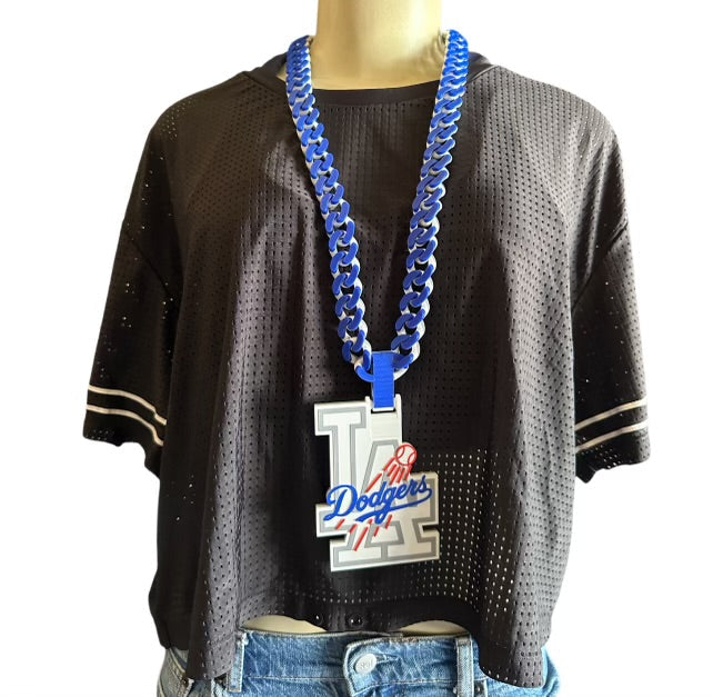 Los Angeles Baseball 3D Printed Statement Chain & Pendant product image 1, provided for visual reference and product detail