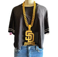 San Diego Baseball 3D Printed Statement Chain & Pendant product image 1, provided for visual reference and product detail