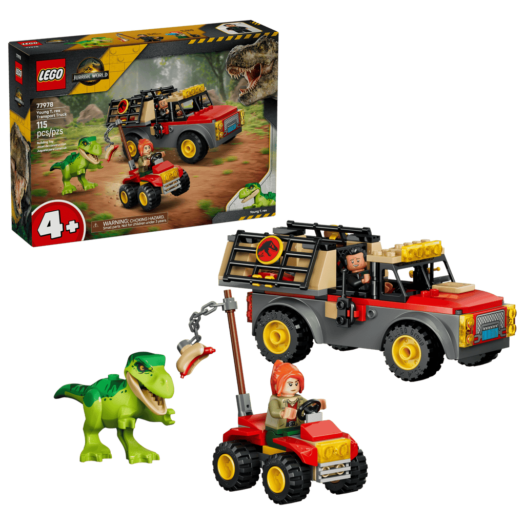 LEGO® Jurassic World™ #77978 Young T. rex Transport Truck product image 1, provided for visual reference and product detail