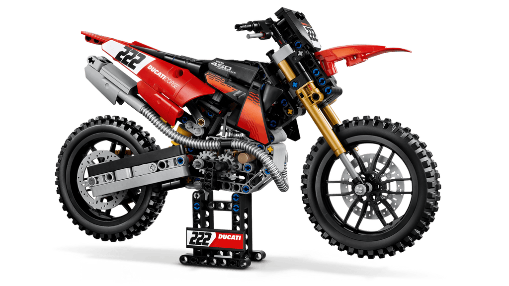 LEGO® Technic™ #42238 Ducati Desmo450 MX Factory Motorcycle product image 2, provided for visual reference and product