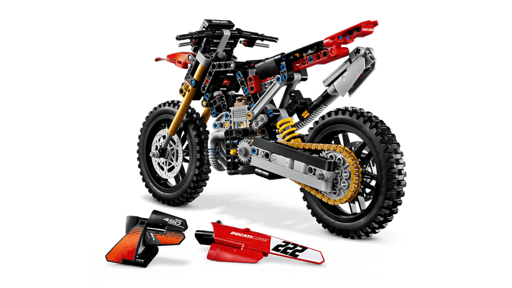 LEGO® Technic™ #42238 Ducati Desmo450 MX Factory Motorcycle product image 4, provided for visual reference and product