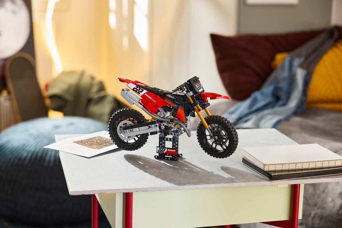 LEGO® Technic™ #42238 Ducati Desmo450 MX Factory Motorcycle product image 7, provided for visual reference and product