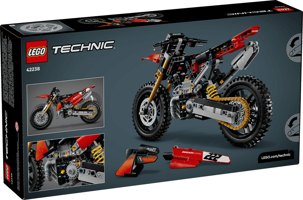 LEGO® Technic™ #42238 Ducati Desmo450 MX Factory Motorcycle product image 8, provided for visual reference and product