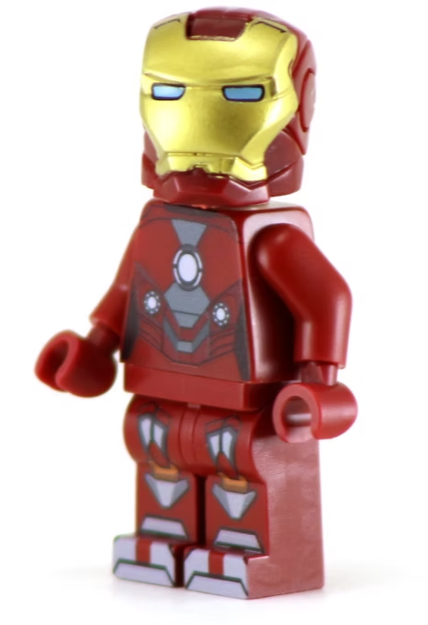 Iron Hero M19 - BigKidBrix Custom Printed Minifig product image 1, provided for visual reference and product detail review