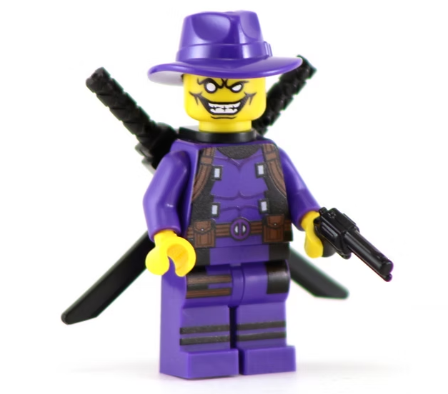 MercPool Purple Cap - BigKidBrix Custom Printed Minifig product image 1, provided for visual reference and product detail