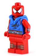 Scarlet Spider Fighter - BigKidBrix Custom Printed Minifig product image 1, provided for visual reference and product detail