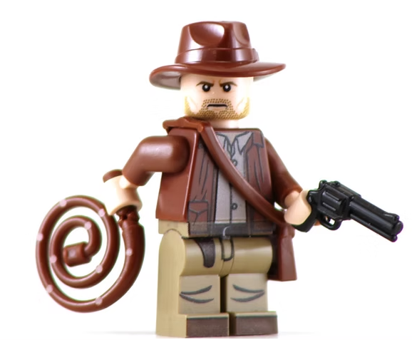 Archeologist Indy - BigKidBrix Custom Printed Minifig product image 1, provided for visual reference and product detail
