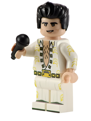 King of Rock - BigKidBrix Custom Printed Minifig product image 1, provided for visual reference and product detail review