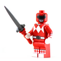 Red Ranger - BigKidBrix Custom Printed Minifig product image 1, provided for visual reference and product detail review
