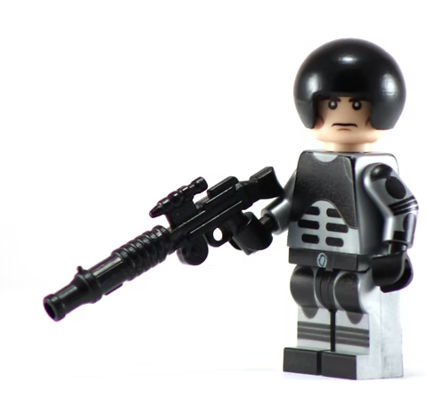 Spacenuts Trooper - BigKidBrix Custom Printed Minifig product image 1, provided for visual reference and product detail