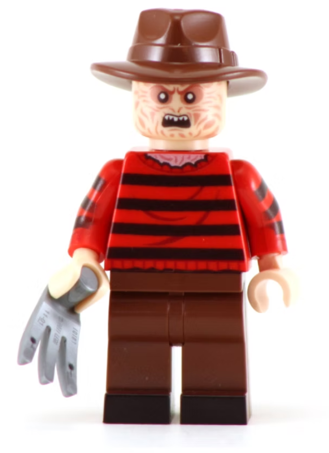 Elm Street Nightmare - BigKidBrix Custom Printed Minifig product image 1, provided for visual reference and product detail