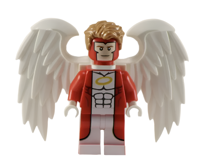 Angelic Man V3 (Red Outfit) - BigKidBrix Custom Printed Minifig product image 1, provided for visual reference and product