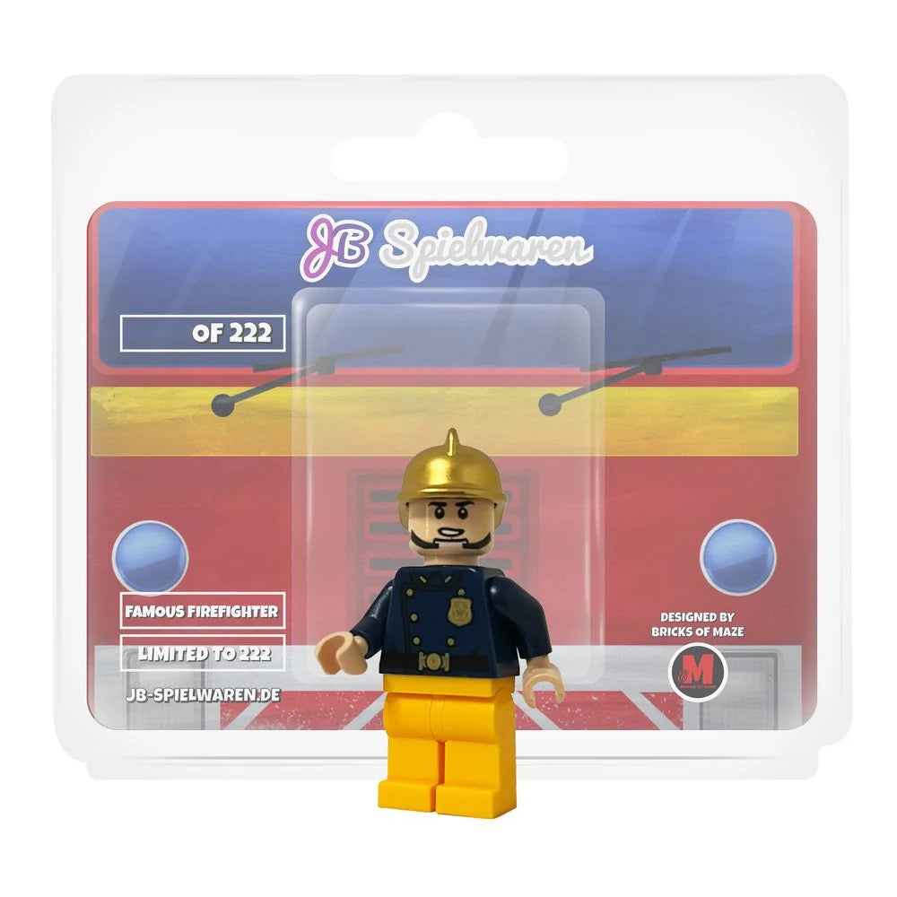 Famous Firefigher Custom Minifigure product image 1, provided for visual reference and product detail review