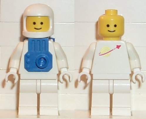 Classic Space - White with Blue Jet Pack with Stud On Front (sp052) product image 1, provided for visual reference and