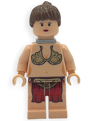 Princess Leia - Jabba Slave Outfit, Reddish Brown Ponytail, Neck Bracket (sw0085) product image 1, provided for visual