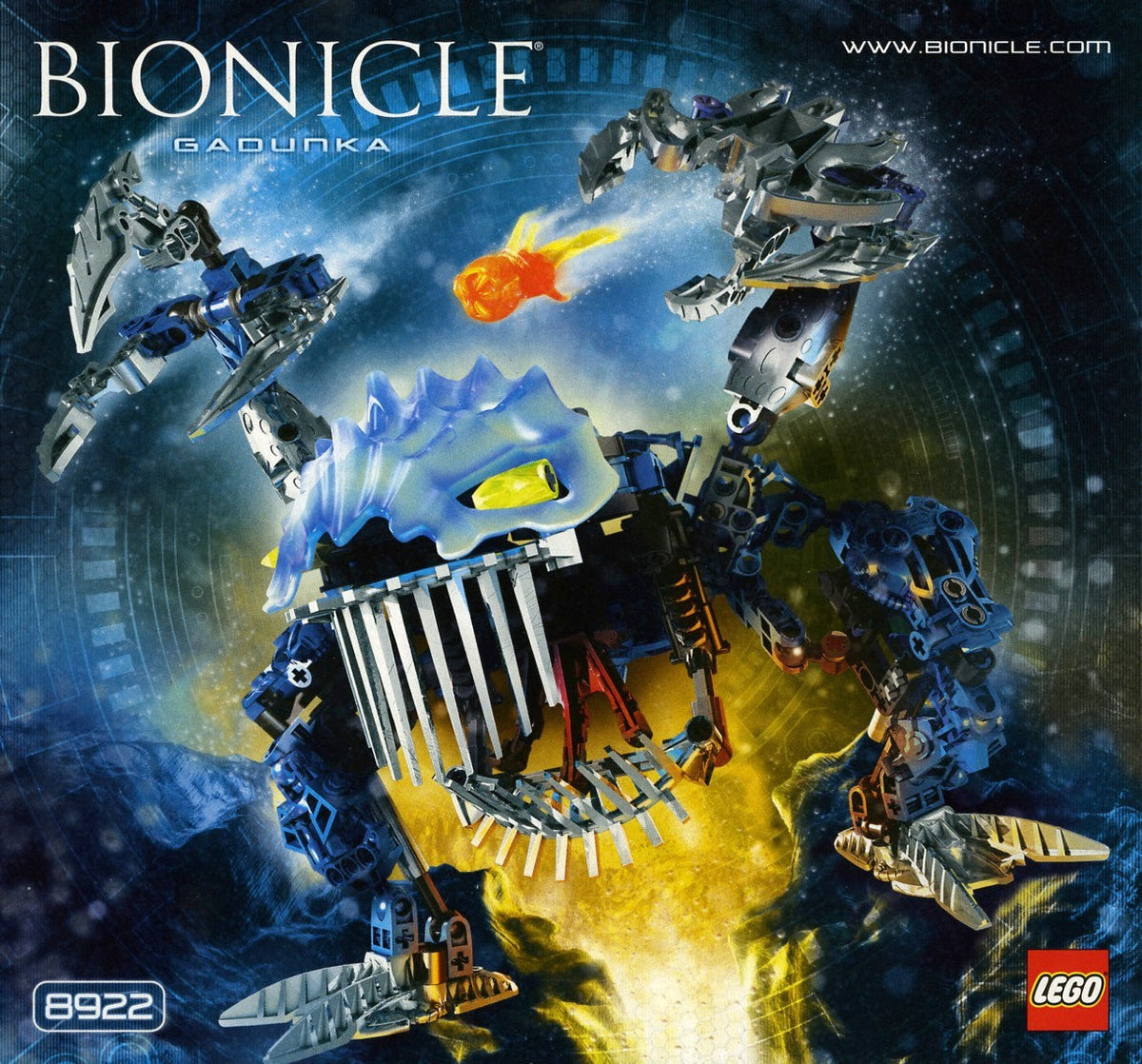 8922 Gadunka (Certified) LEGO BIONICLE product image 2, provided for visual reference and product detail review