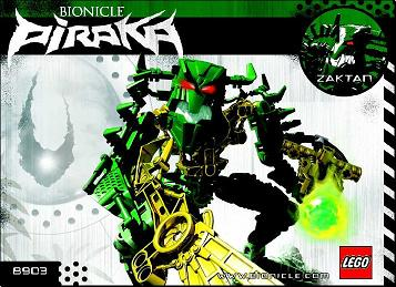 8903 Zaktan (Certified) LEGO BIONICLE product image 2, provided for visual reference and product detail review