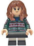 Hermione Granger - Dark Green Sweater, Printed Arms, Black Skirt, and Short Legs with White Stripes (hp611) product image 1,