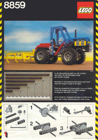 8859 Tractor (Used) LEGO TECHNIC product image 2, provided for visual reference and product detail review