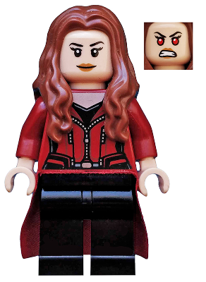 The Scarlet Witch (Wanda Maximoff) - Plain Legs, Reddish Brown Hair, Dark Red Cloth Skirt (sh0256) product image 1, provided