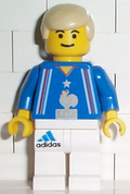 Soccer Player French Team, White Legs Player 4 (soc104) product image 1, provided for visual reference and product detail