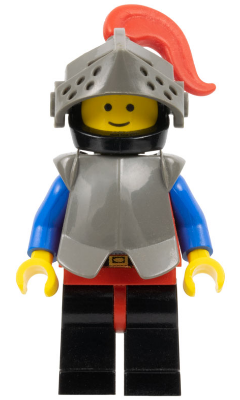 Breastplate - Armor over Red, Black Helmet, Dark Gray Visor, Red Plume (cas170) product image 1, provided for visual