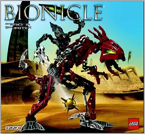 8990 Fero & Skirmix (Certified) LEGO BIONICLE product image 2, provided for visual reference and product detail review