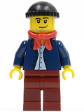 Dark Blue Jacket, Light Blue Shirt, Dark Red Legs, Red Bandana, Black Knit Cap (twn148) product image 1, provided for visual