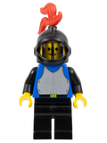 Breastplate - Blue with Black Arms, Black Legs, Black Grille Helmet, Red Plume (cas231) product image 1, provided for visual