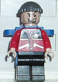 Jewel Thief 1, Red Torso w/ Space Logo, Black Legs (spd018) product image 1, provided for visual reference and product