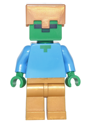 Zombie - Pearl Gold Legs and Helmet (min050) product image 1, provided for visual reference and product detail review