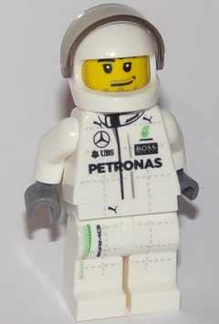 Mercedes F1 W07 Hybrid Driver - White Helmet (sc043) product image 1, provided for visual reference and product detail review