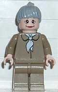 Aunt May, Dark Tan Blouse, Dark Tan Legs, Light Bluish Gray Ponytail Hair (spd024) product image 1, provided for visual
