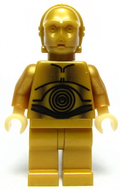 C-3PO - Pearl Gold with Pearl Light Gold Hands (sw0161) product image 1, provided for visual reference and product detail