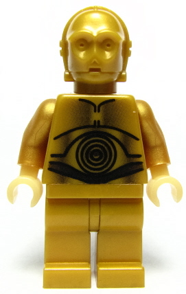 C-3PO - Pearl Gold with Pearl Light Gold Hands (sw0161) product image 1, provided for visual reference and product detail