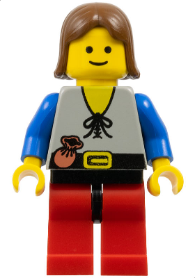 Peasant - Red Legs with Black Hips, Brown Female Hair (cas220) product image 1, provided for visual reference and product