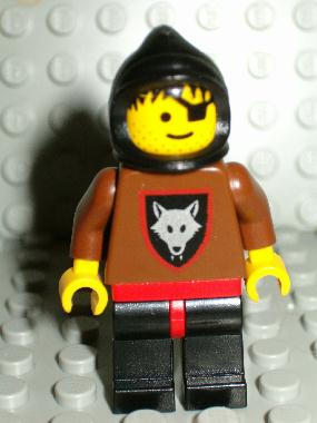 Wolfpack - Eye Patch, Brown Arms and Black Legs, Black Hood, no Cape (cas255) product image 1, provided for visual reference
