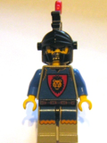 Knights Kingdom I - King Leo, Black Dragon Helmet, Red Plume Feather Triple (cas020) product image 1, provided for visual