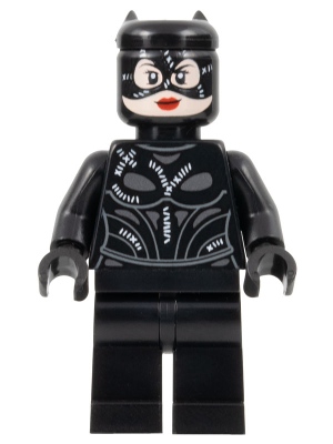 Catwoman - Black Stitched Suit and Mask (sh0885) product image 1, provided for visual reference and product detail review