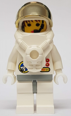 Space Port - Astronaut 2 Red Buttons, White Legs with Light Gray Hips, Female (spp002) product image 1, provided for visual
