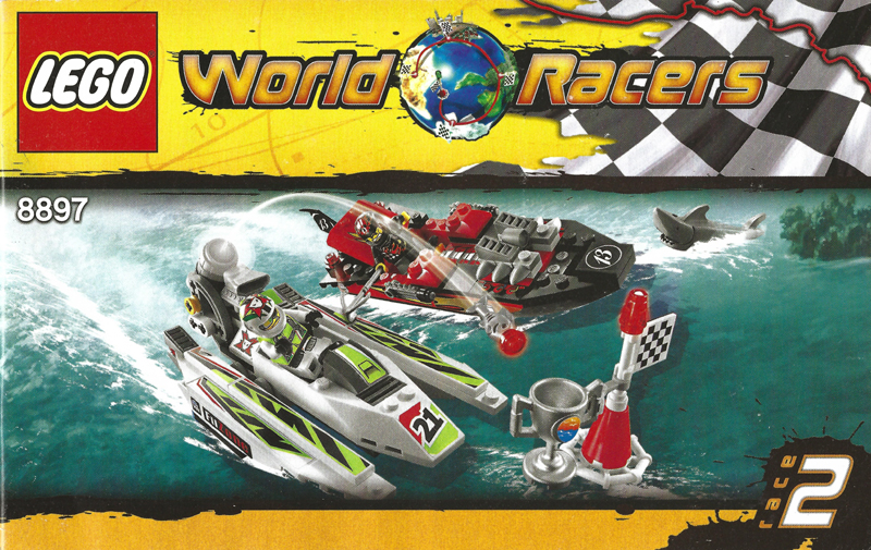 8897 Jagged Jaws Reef (Certified) LEGO World Racers product image 2, provided for visual reference and product detail review