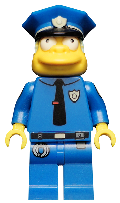 Chief Wiggum, The Simpsons, Series 1 (Minifigure Only) (sim021) product image 1, provided for visual reference and product