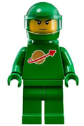 Classic Space - Green with Air Tanks and Motorcycle (Standard) Helmet with Visor (Pete) (idea007) product image 1, provided