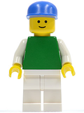 Plain Green Torso with White Arms, White Legs, Blue Cap (pln159) product image 1, provided for visual reference and product