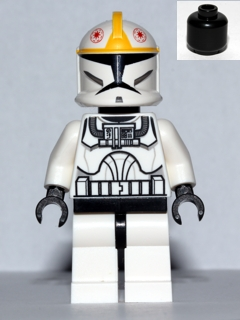 Clone Trooper Pilot (Phase 1) - Yellow Markings, Black Head (sw0355) product image 1, provided for visual reference and