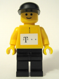 German Telekom Racing Cyclist Yellow - with Torso Stickers (tel005s) product image 1, provided for visual reference and
