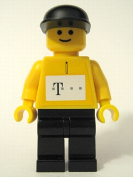 German Telekom Racing Cyclist Yellow - with Torso Stickers (tel005s) product image 1, provided for visual reference and