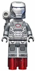 War Machine - Dark Bluish Gray and Silver Armor with Backpack (sh0066) product image 1, provided for visual reference and