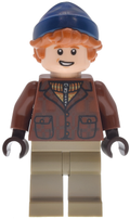 Ron Weasley - Reddish Brown Jacket, Dark Tan Legs, Dark Blue Beanie (hp585) product image 1, provided for visual reference
