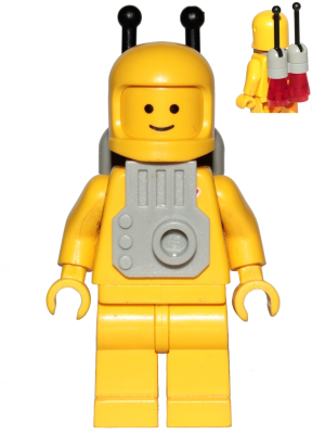 Classic Space - Yellow with Light Gray Jet Pack and Trans Red Cones (sp053b) product image 1, provided for visual reference